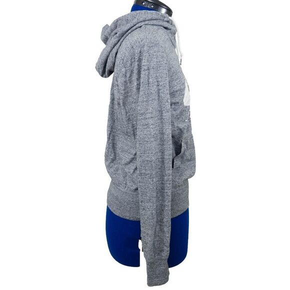 Nike "Just Do It" Grey Hooded Pullover long sleeve T-shirt - Picture 2 of 4